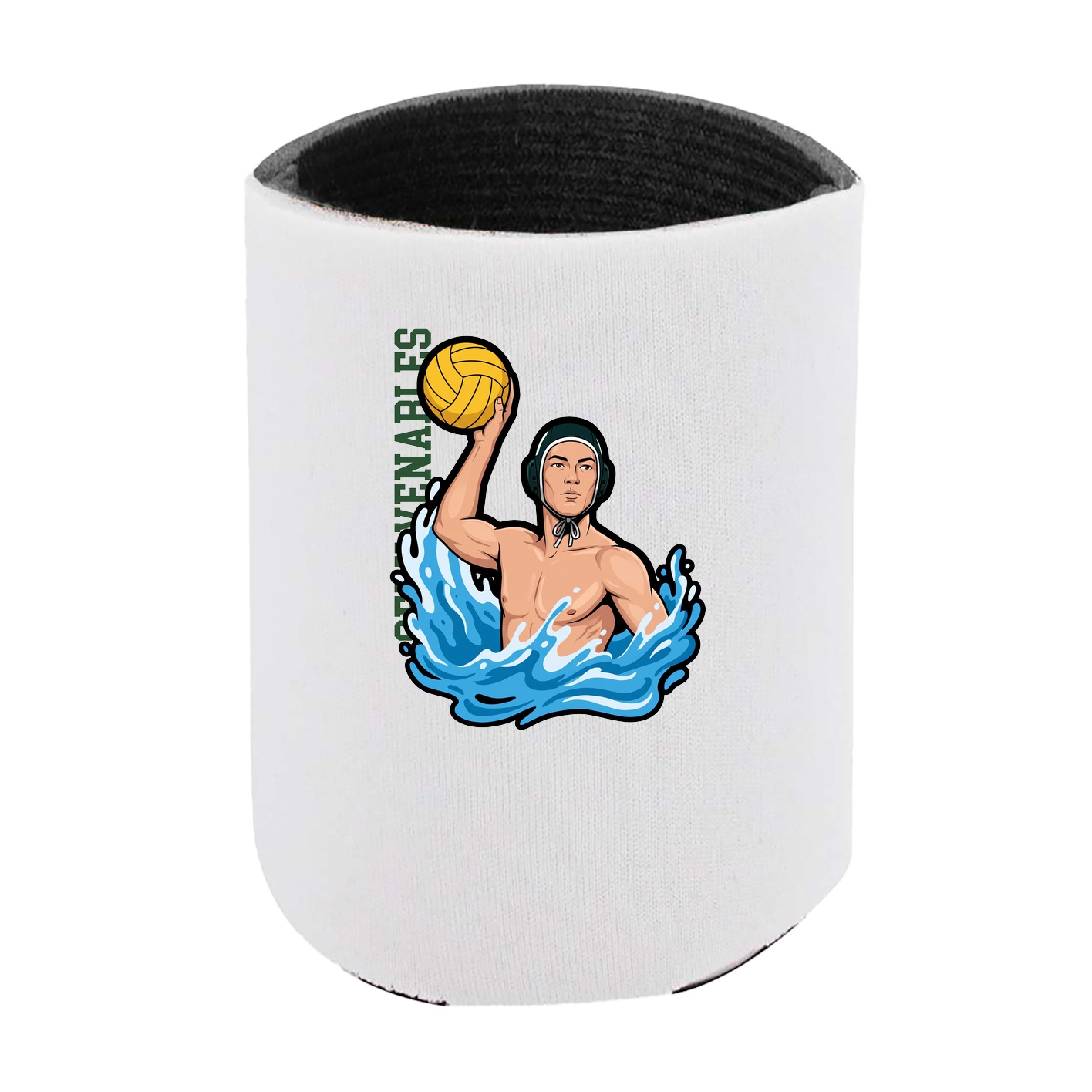 Can Holder — Name Vertical in White