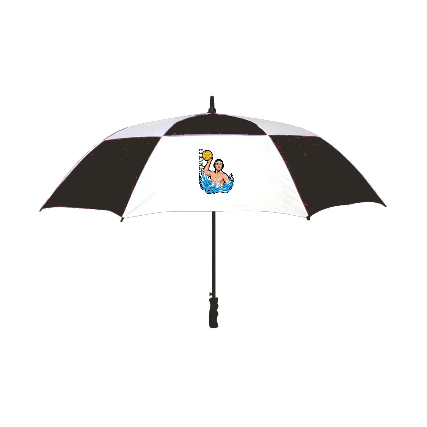 Golf Umbrella — Name Vertical in Black
