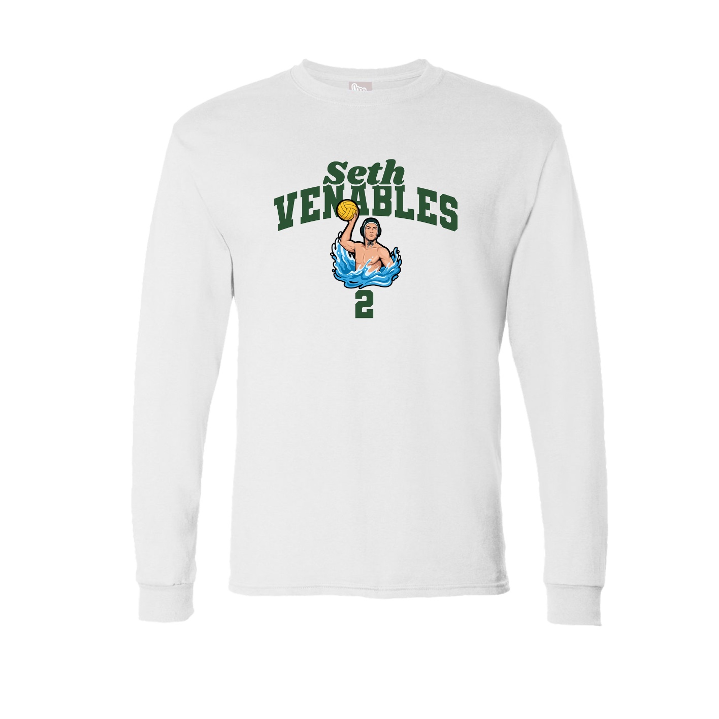 Long Sleeve Tee — Signature Arch in White