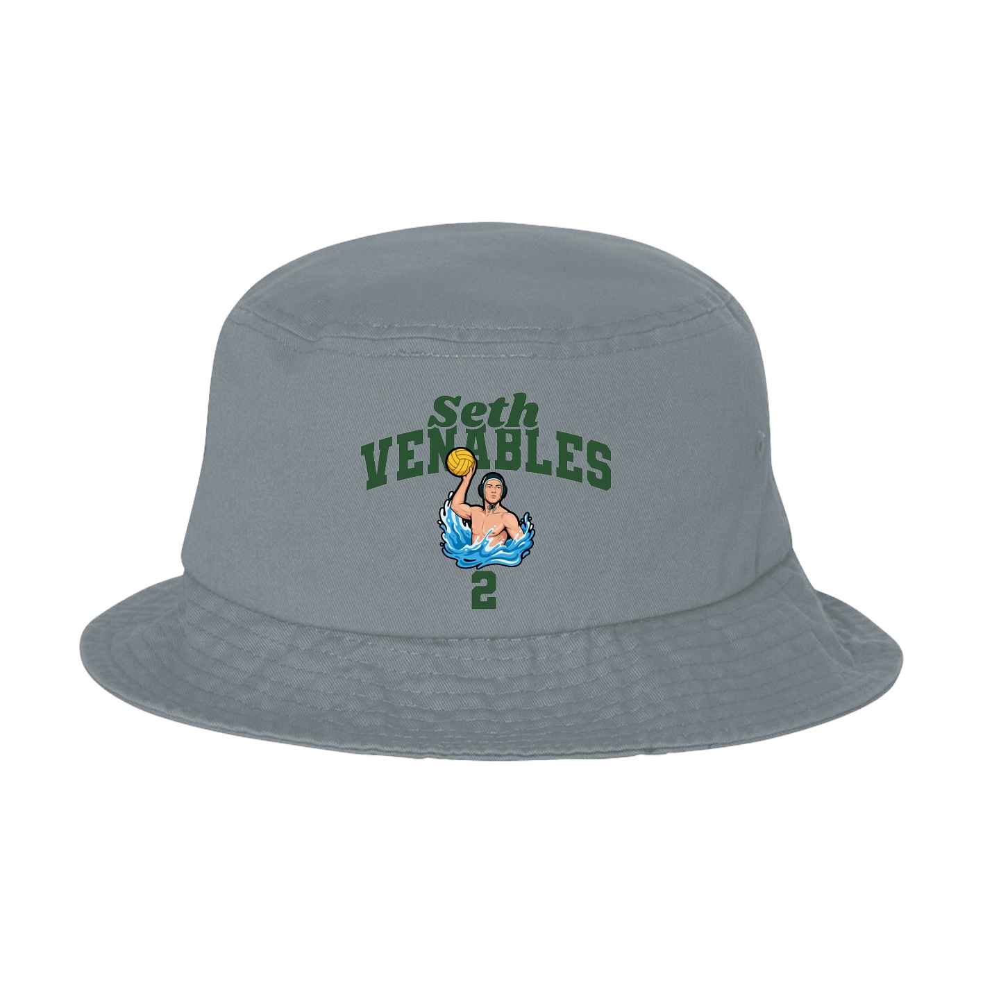 Bucket Cap — Signature Arch in Grey