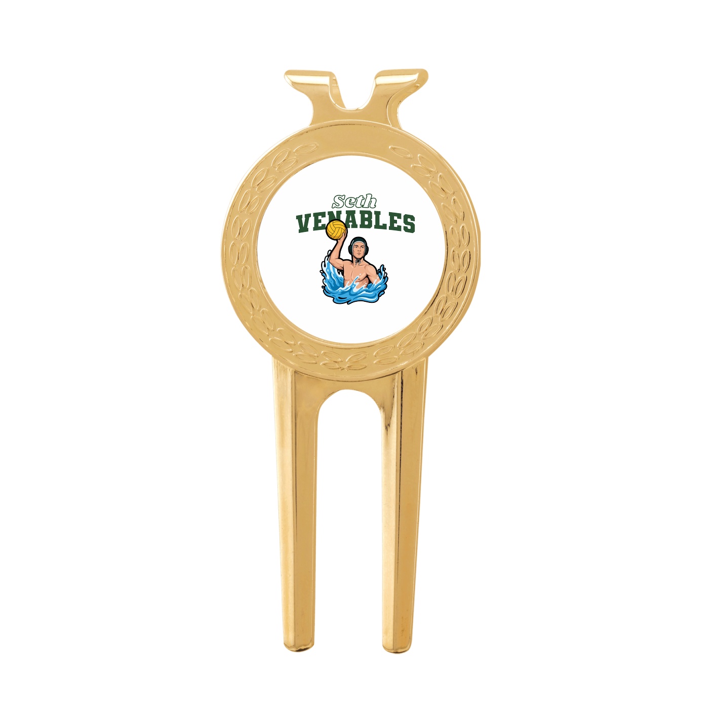 Divot Tool with Ball Marker — Name Arch in Classic