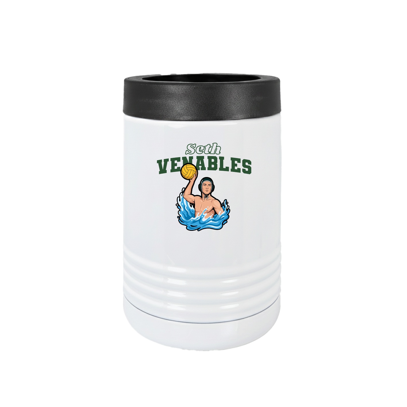 Beverage Holder — Name Arch in White