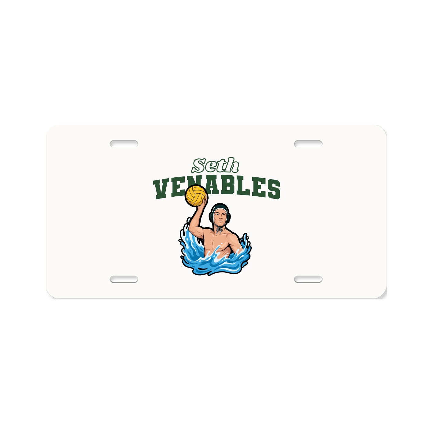 License Plate — Name Arch in Classic