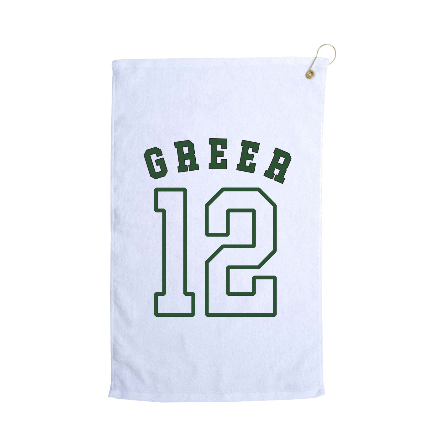Golf Towel — Shirsey Arch in White