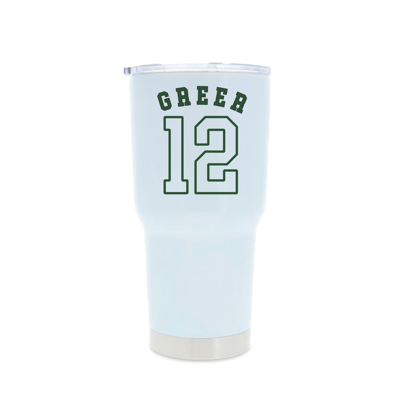 30oz Stainless Steel Tumbler — Shirsey Arch in White