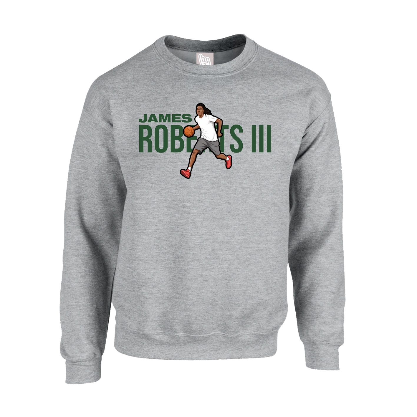 Fleece Crew — Player Name in Grey