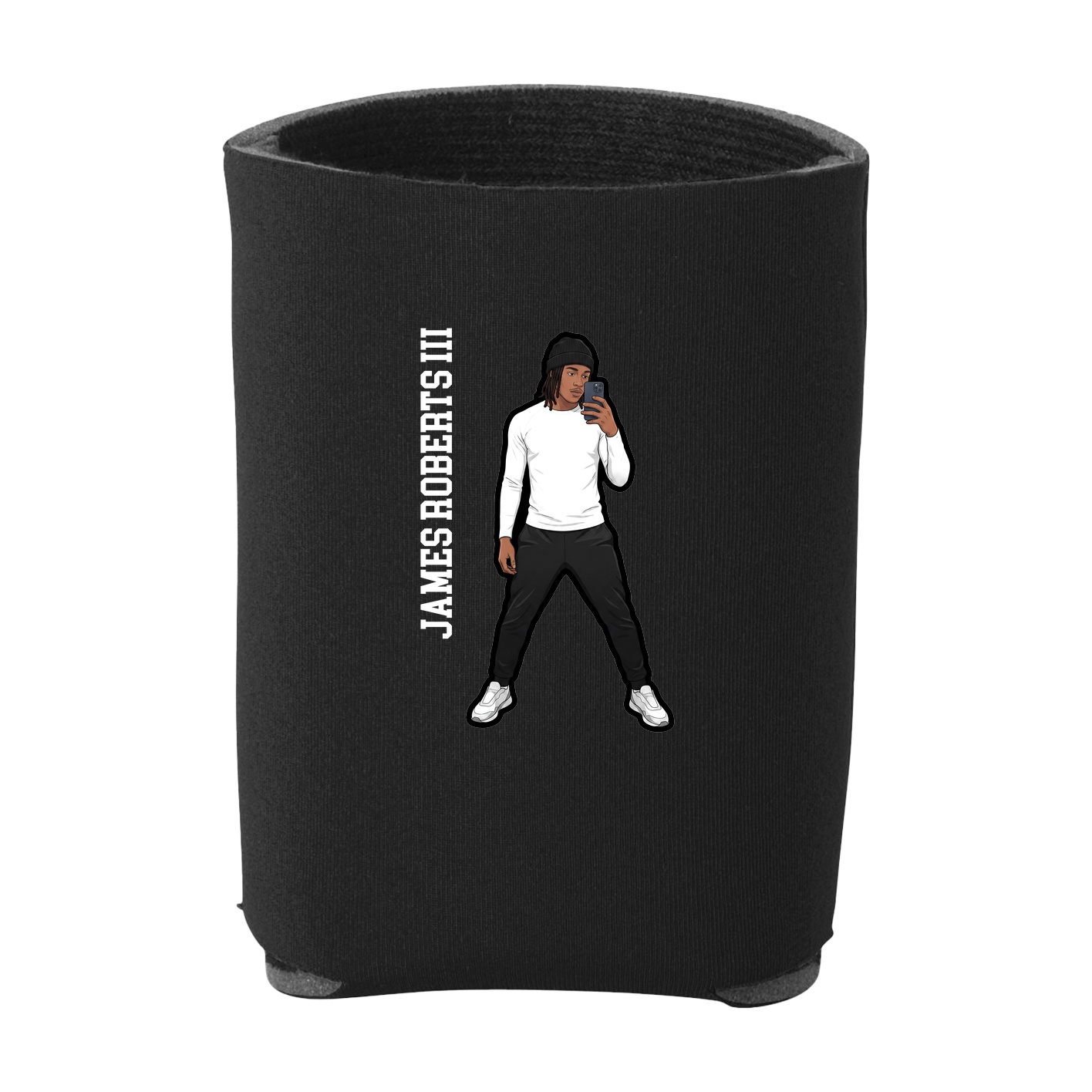 Can Holder — Name Vertical in Black