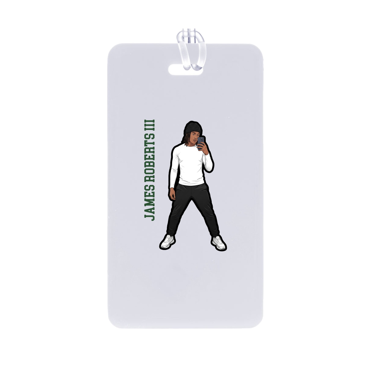 Bag Tag — Name Vertical in Classic