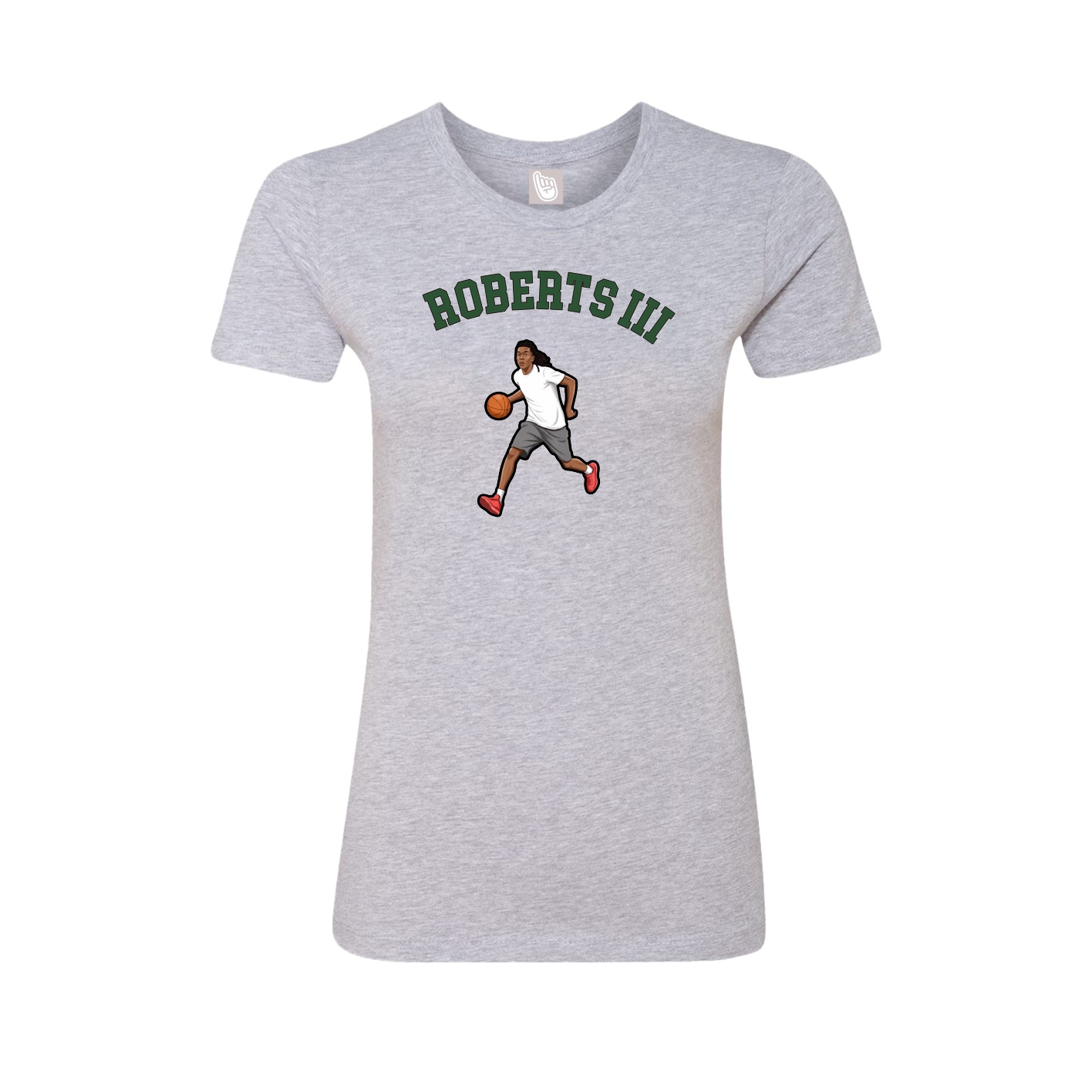 Fitted Women's Tee — Shirsey Arch in Grey