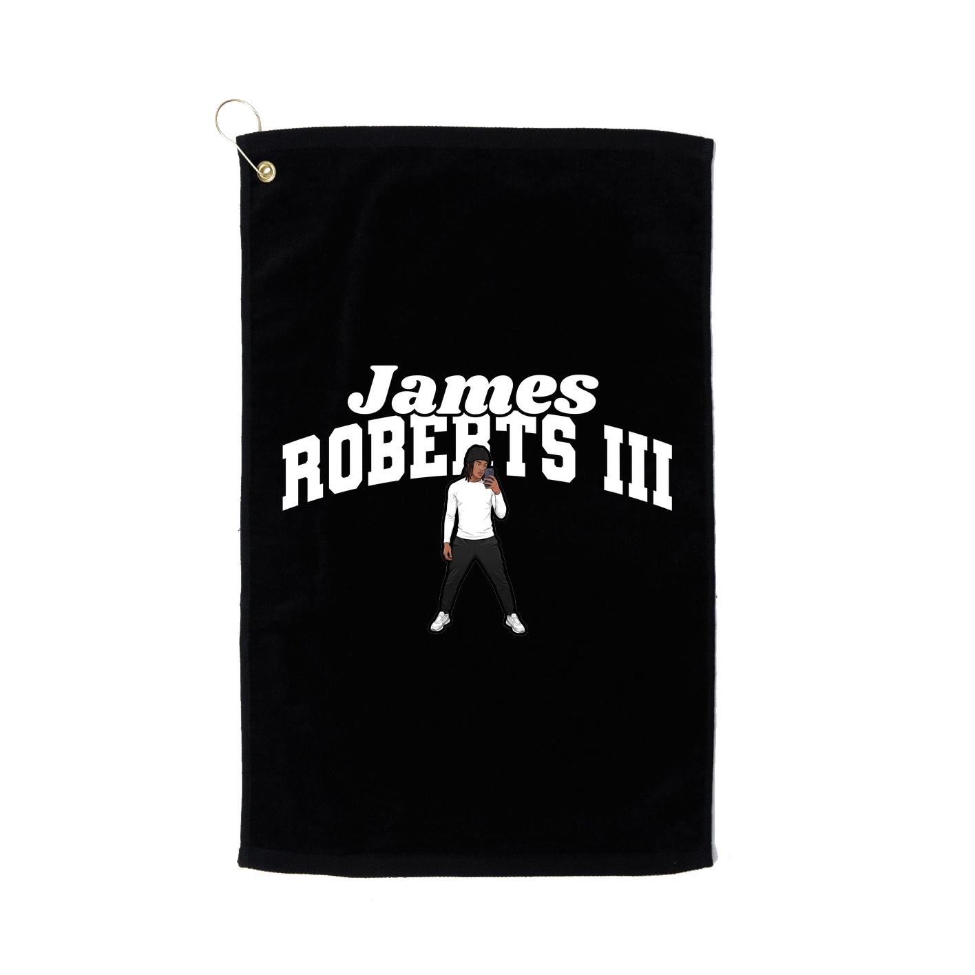 Golf Towel — Signature Arch in Black
