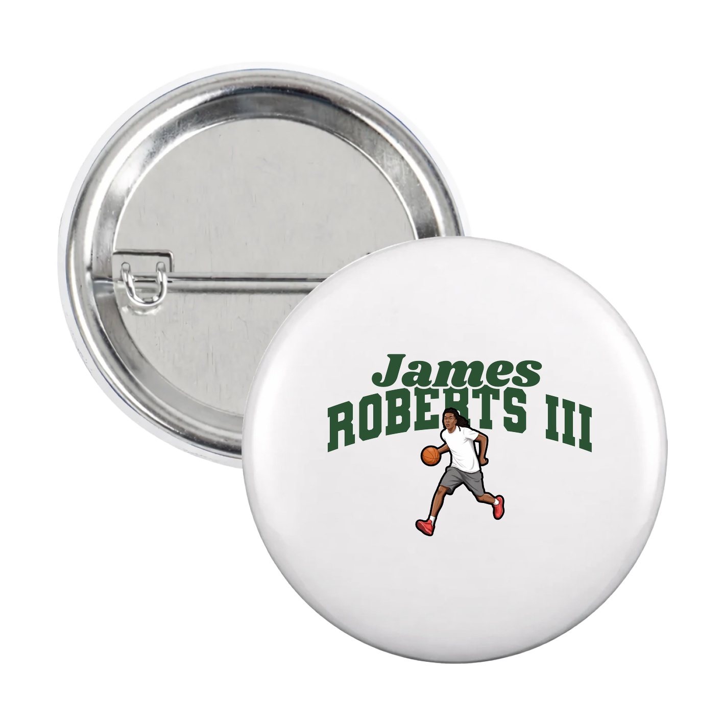 Game Day Button — Signature Arch in White