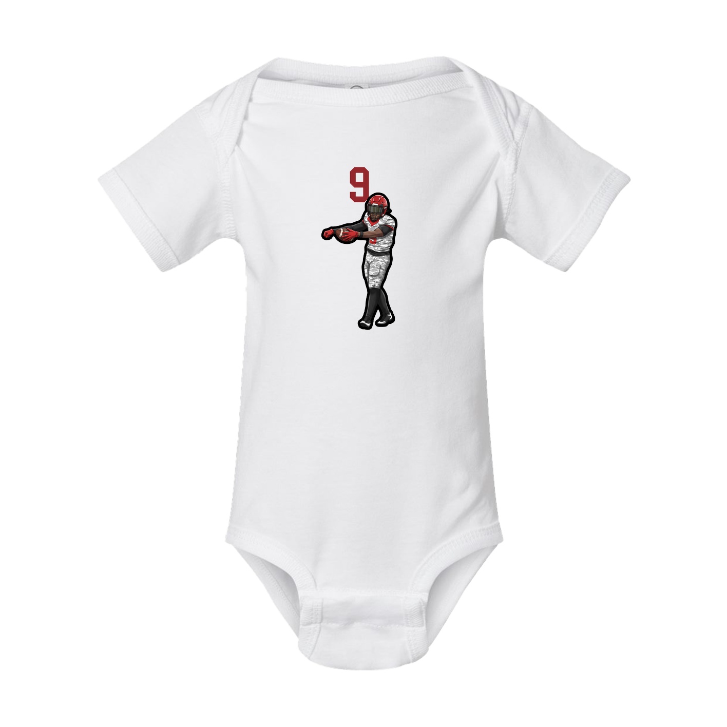 Baby Onesie — Number Top in White