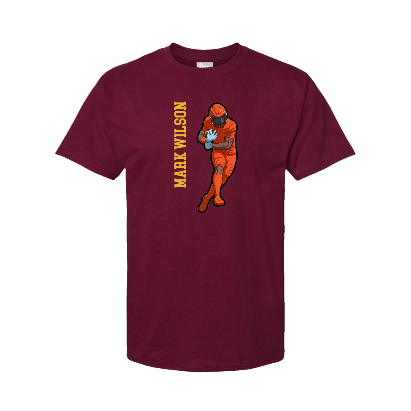 Tee — Name Vertical in Cardinal