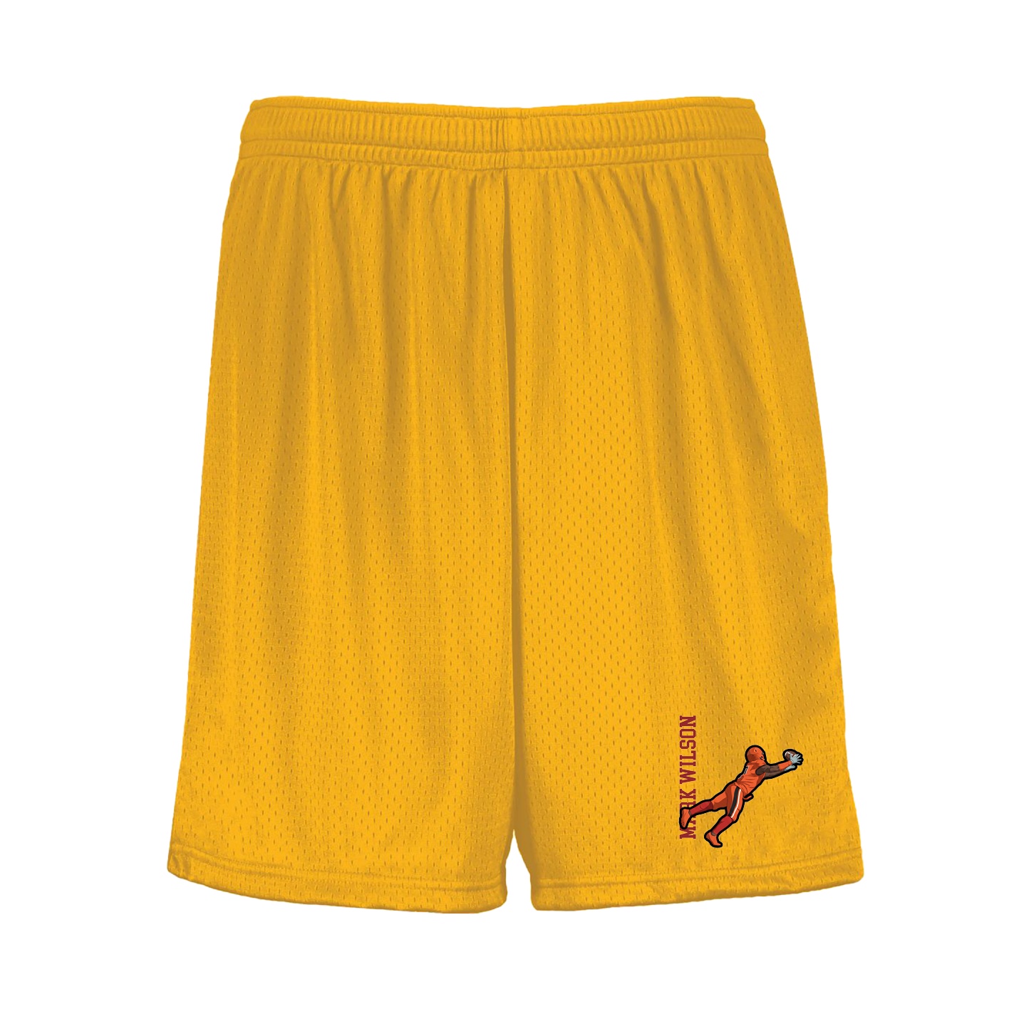 Shorts — Name Vertical in Gold