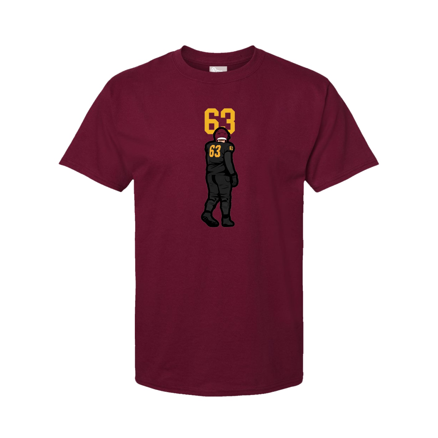 Tee — Number Top in Cardinal