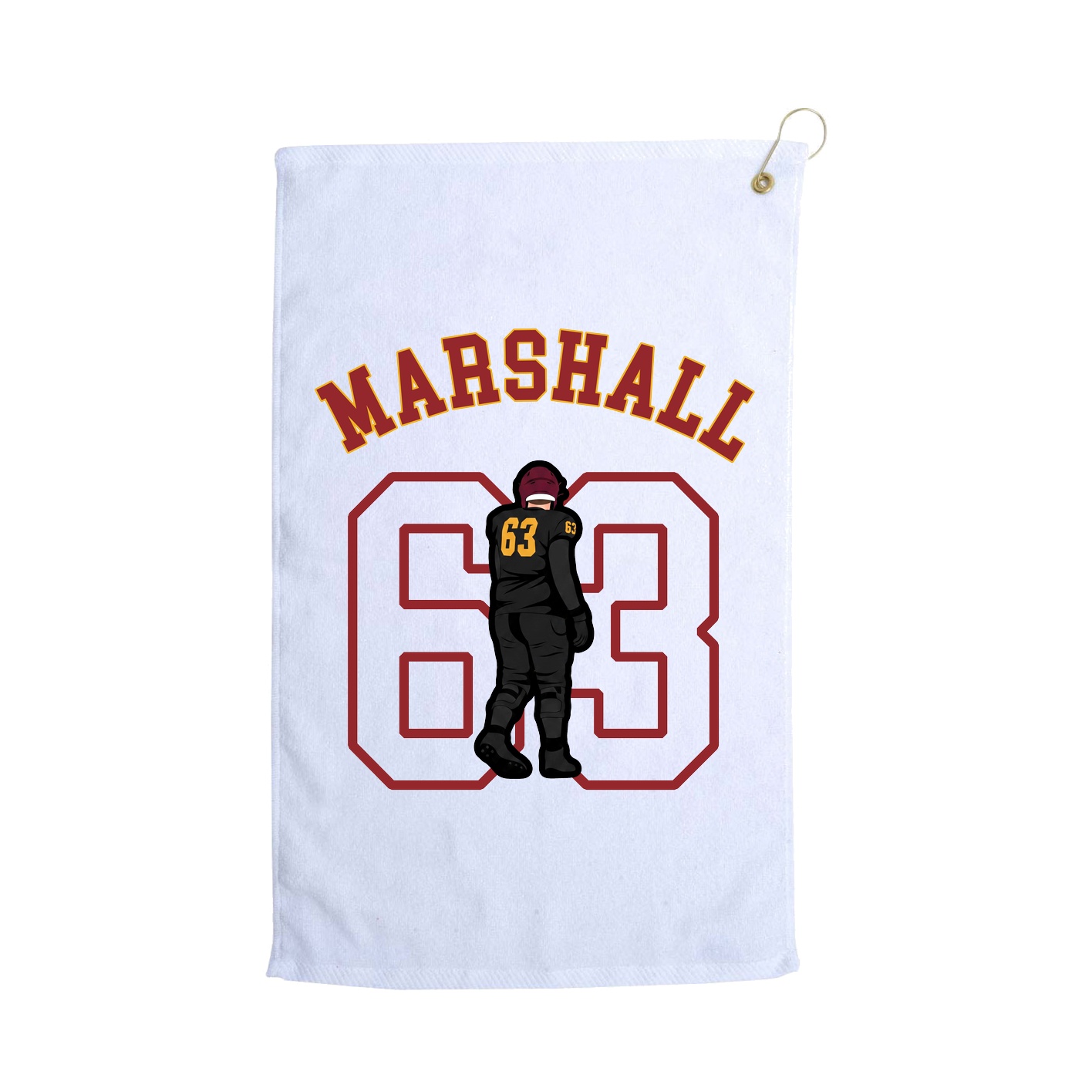 Golf Towel — Shirsey Arch in White