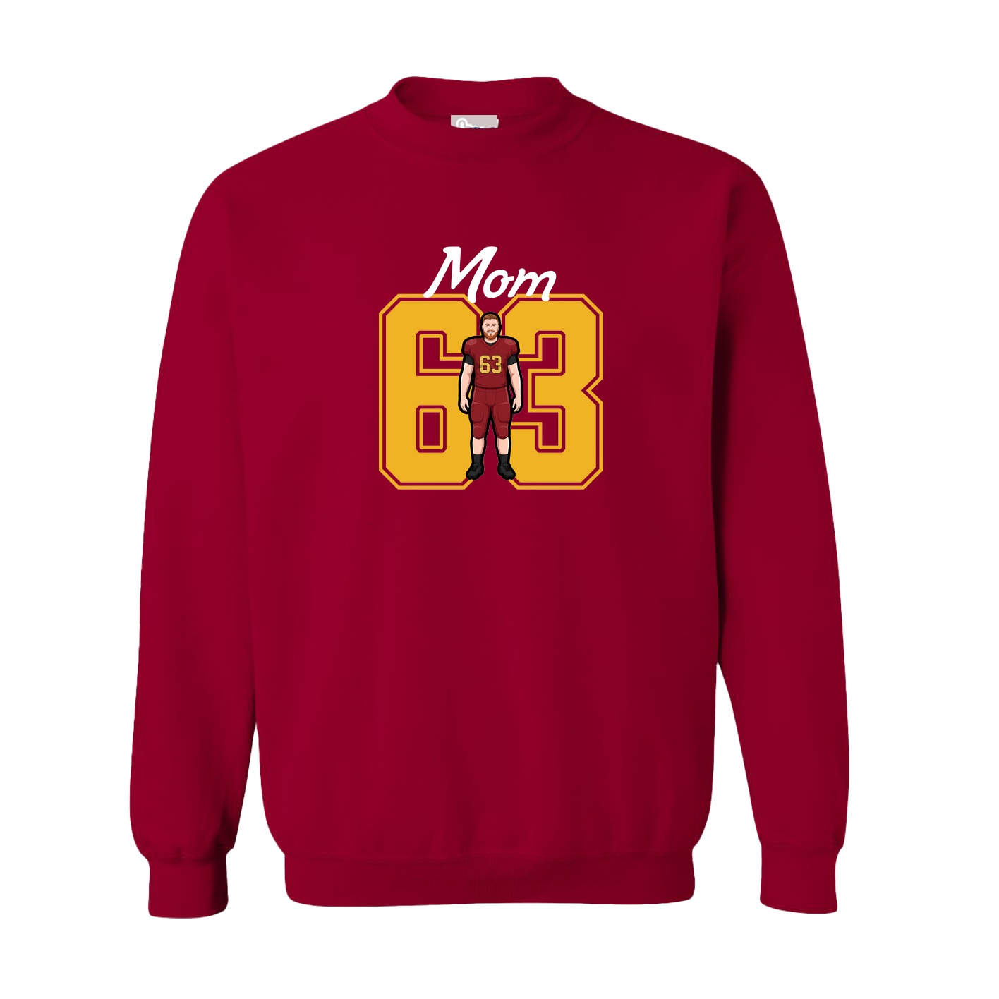 Fleece Crew — Mothers Day Shirsey in Cardinal