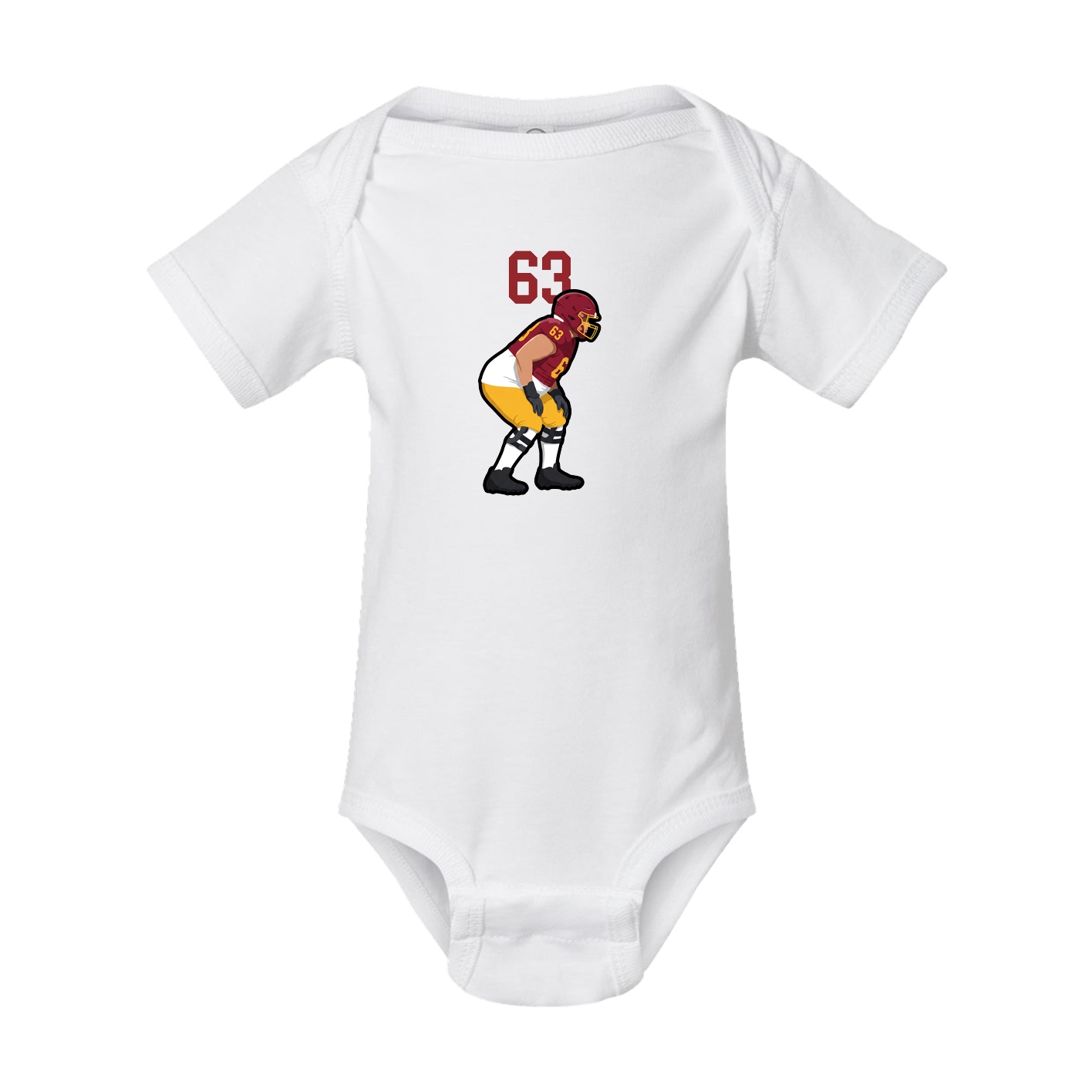 Baby Onesie — Number Top in White