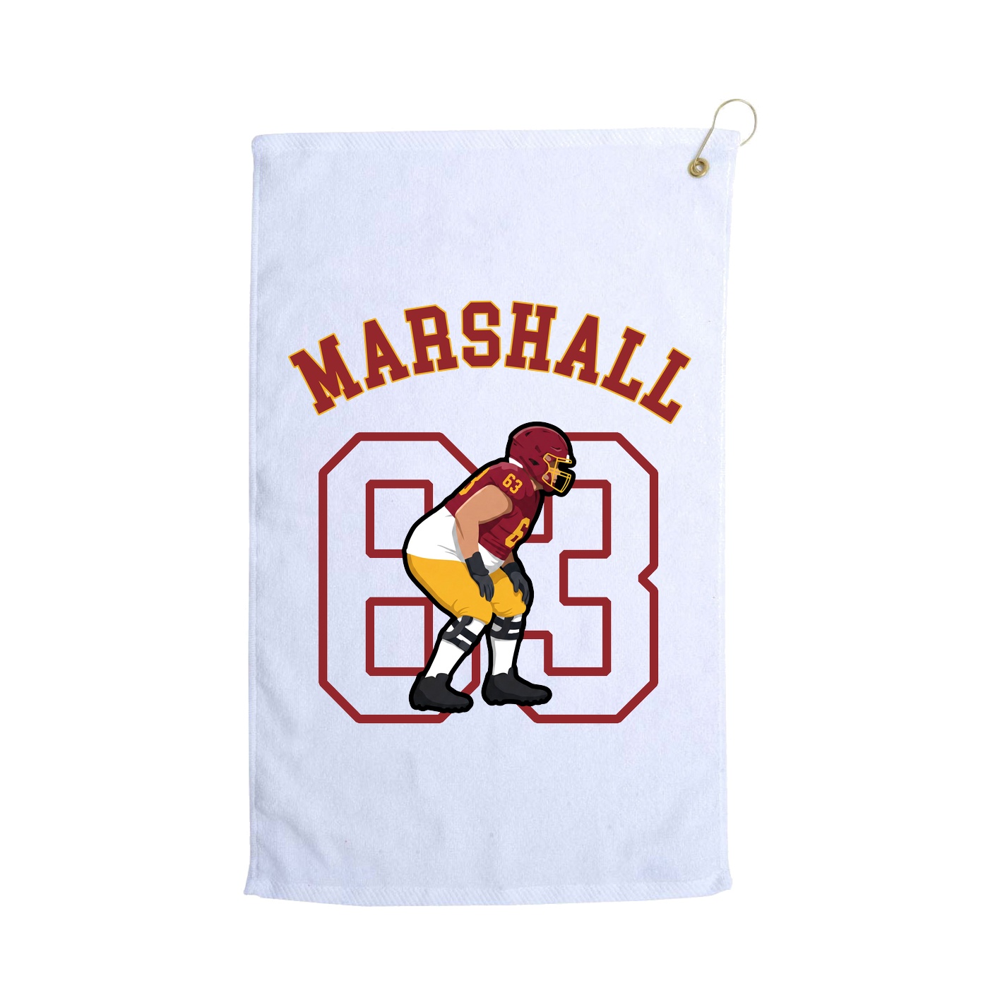 Golf Towel — Shirsey Arch in White