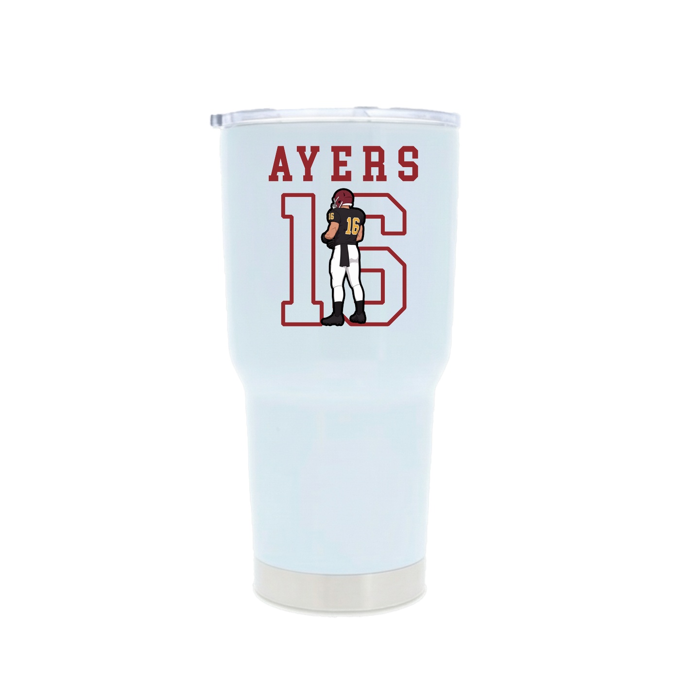 30oz Stainless Steel Tumbler — Shirsey in White