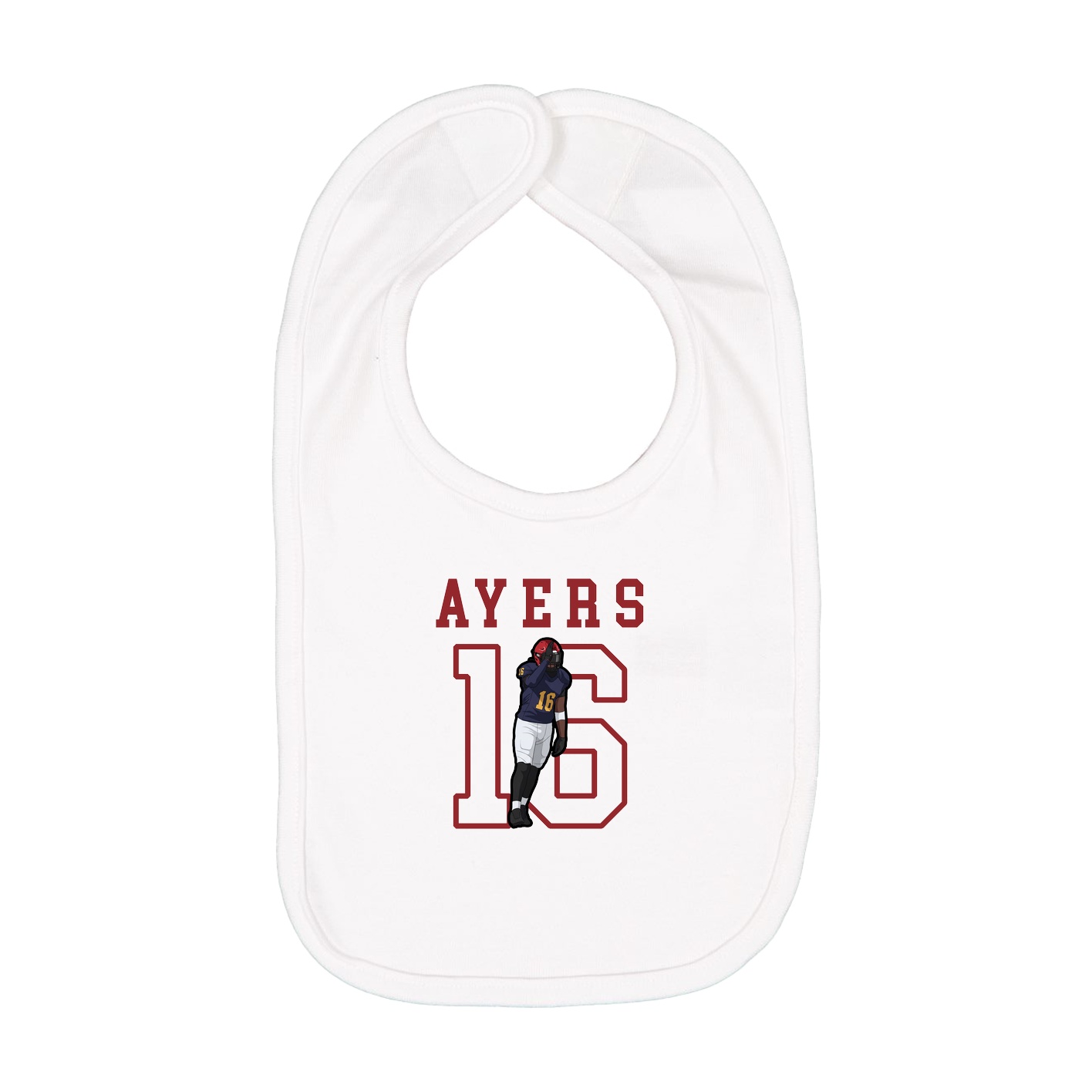 Infant Bib — Shirsey in White