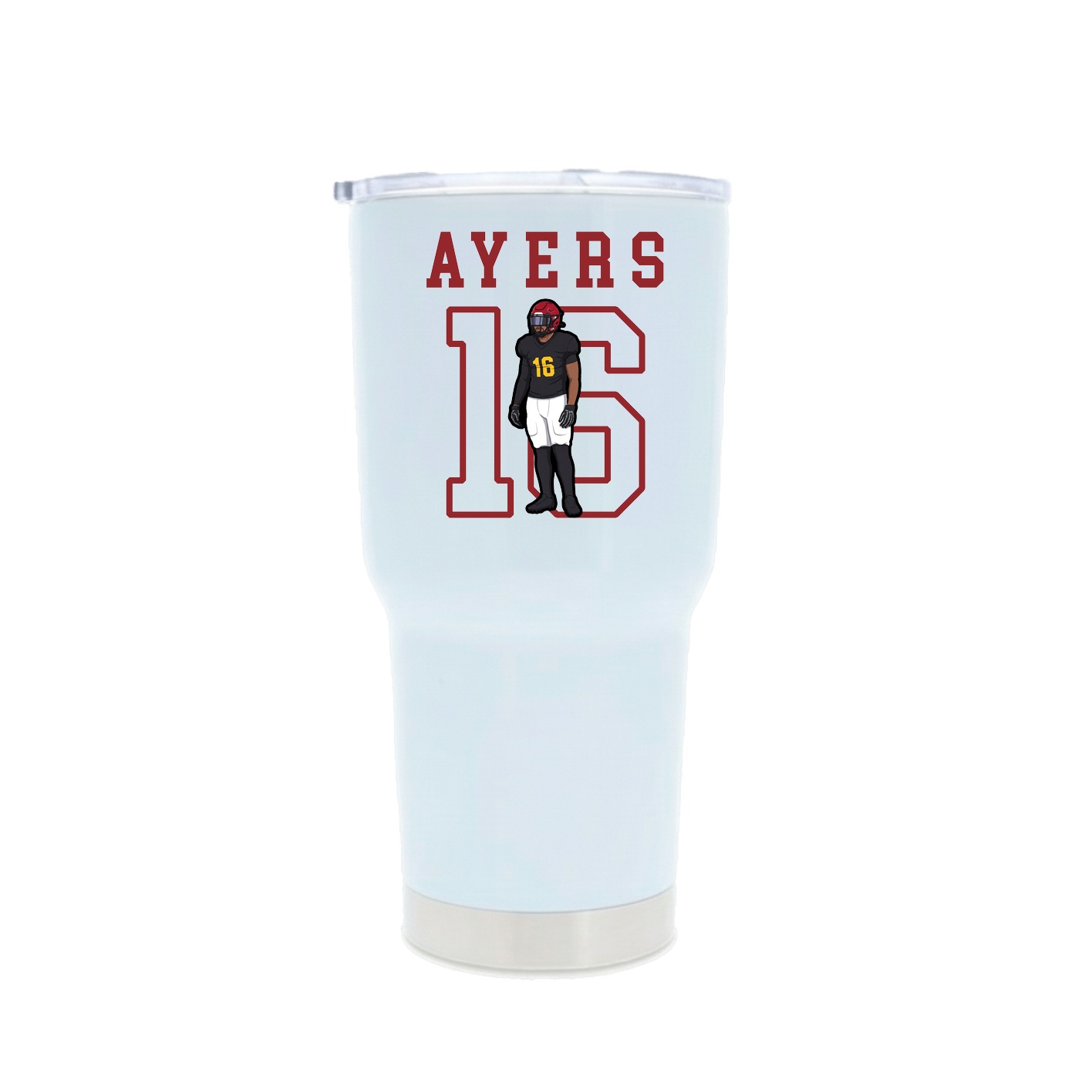 30oz Stainless Steel Tumbler — Shirsey in White