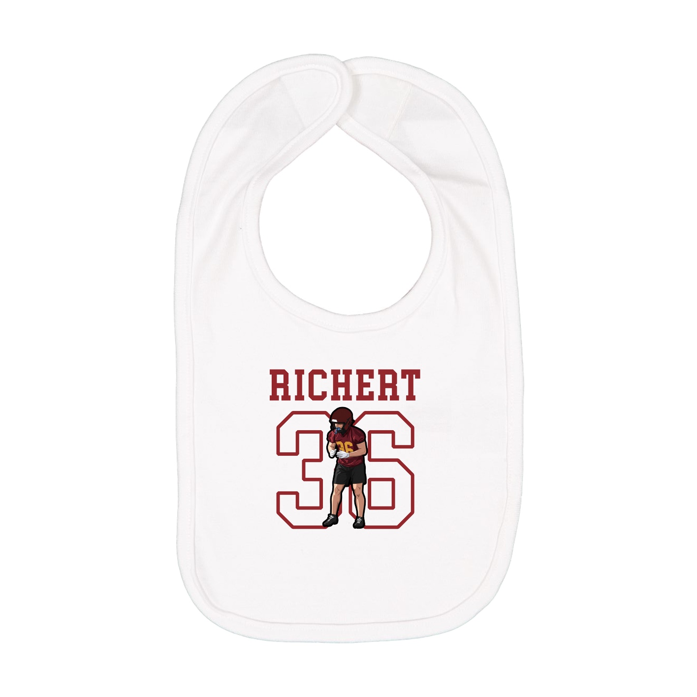 Infant Bib — Shirsey in White