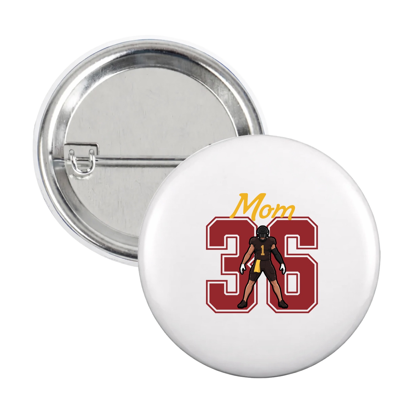 Game Day Button — Mothers Day Shirsey in White