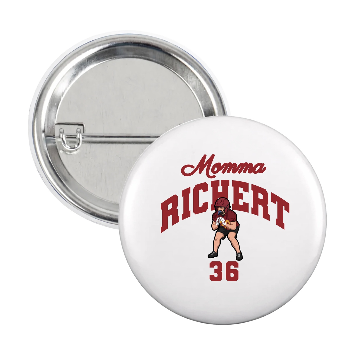 Game Day Button — Mothers Day Arch in White