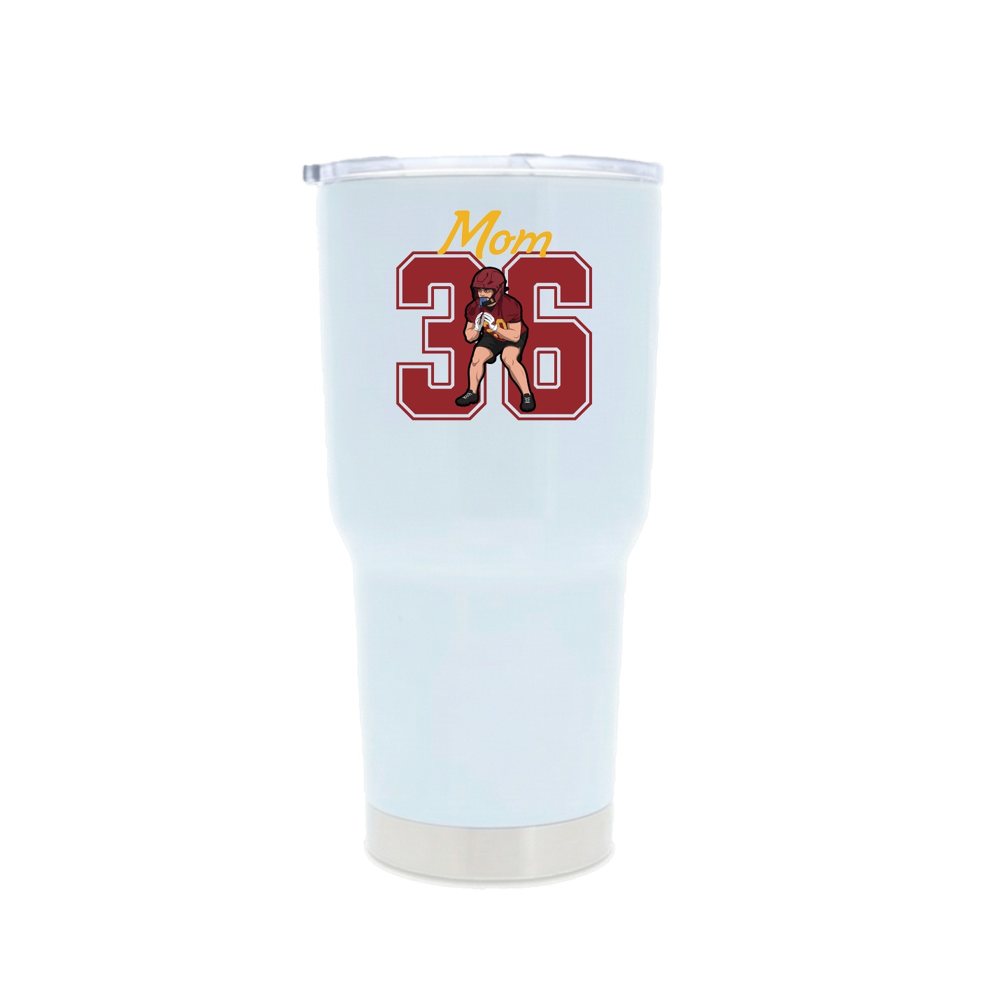 30oz Stainless Steel Tumbler — Mothers Day Shirsey in White