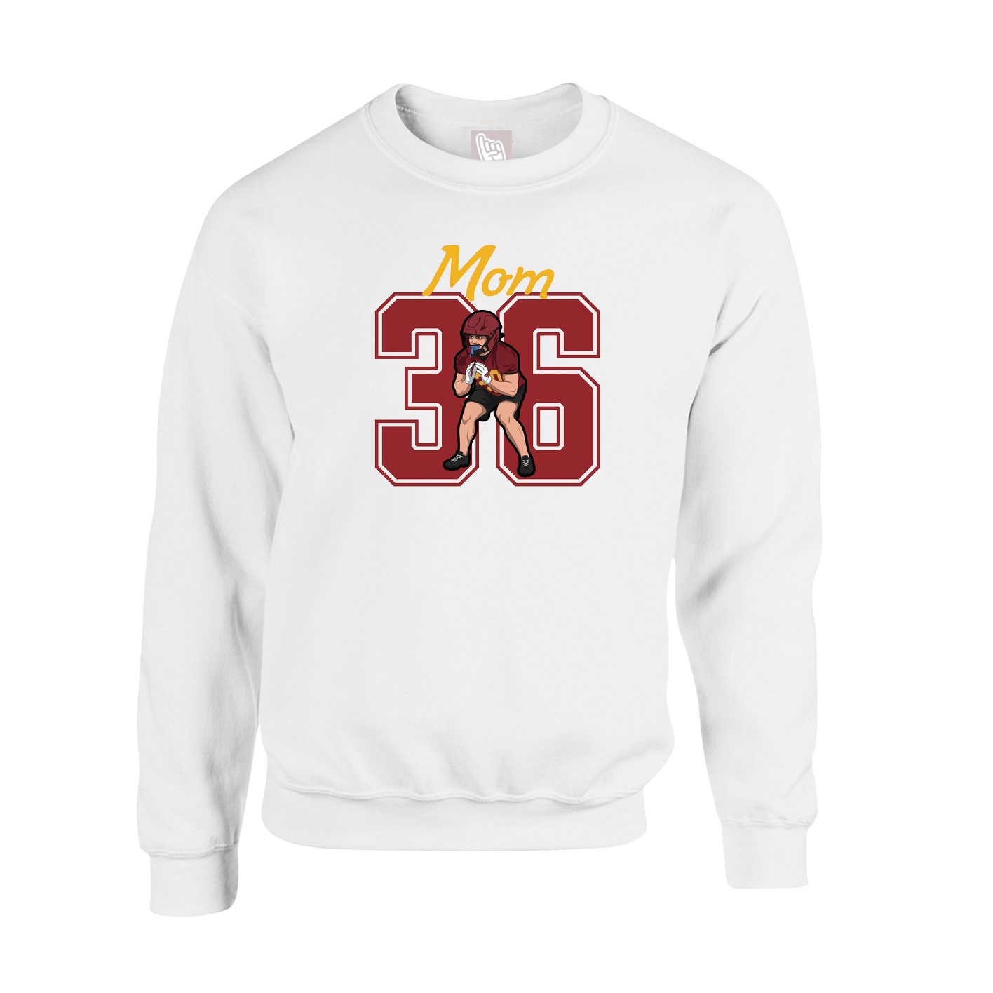 Fleece Crew — Mothers Day Shirsey in White