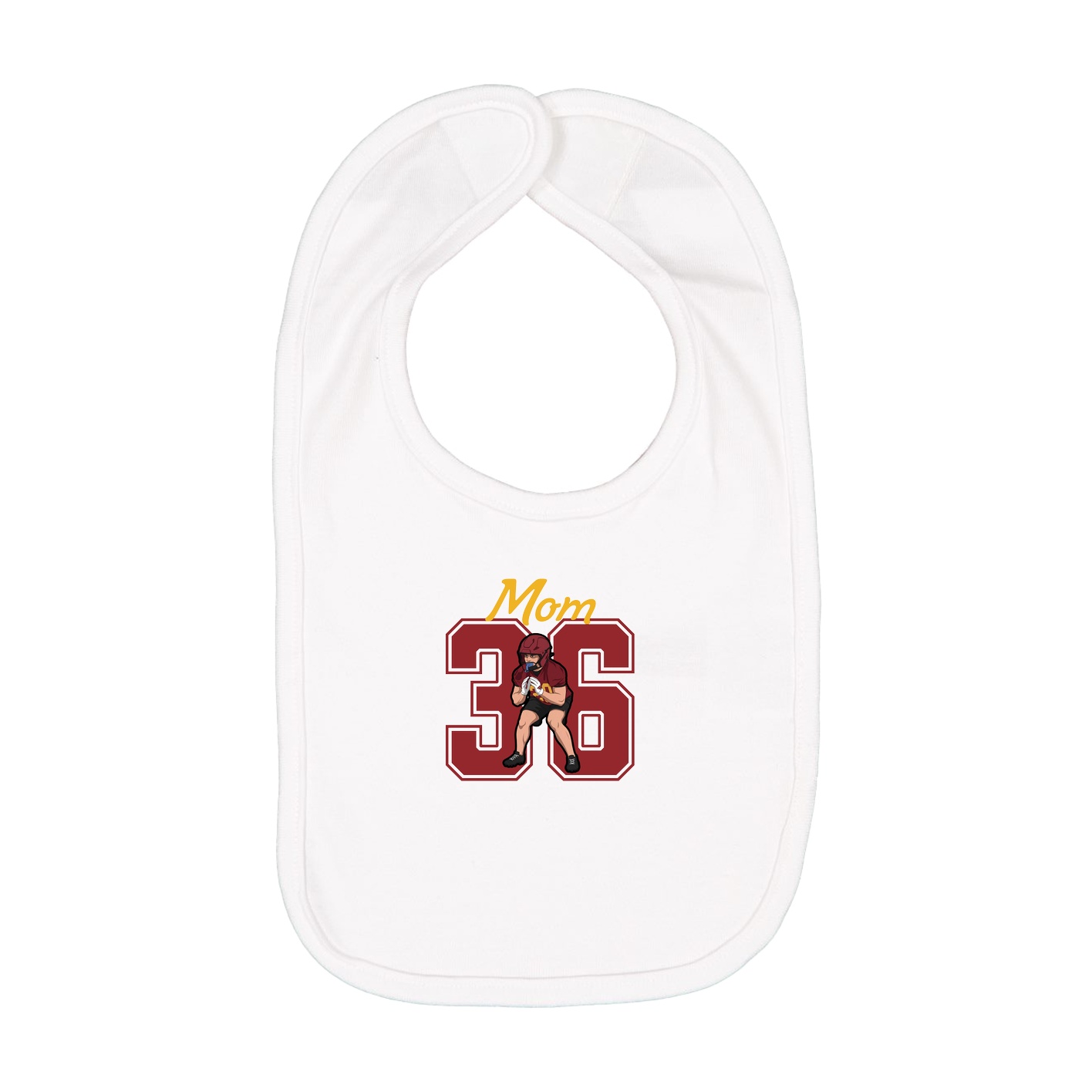 Infant Bib — Mothers Day Shirsey in White