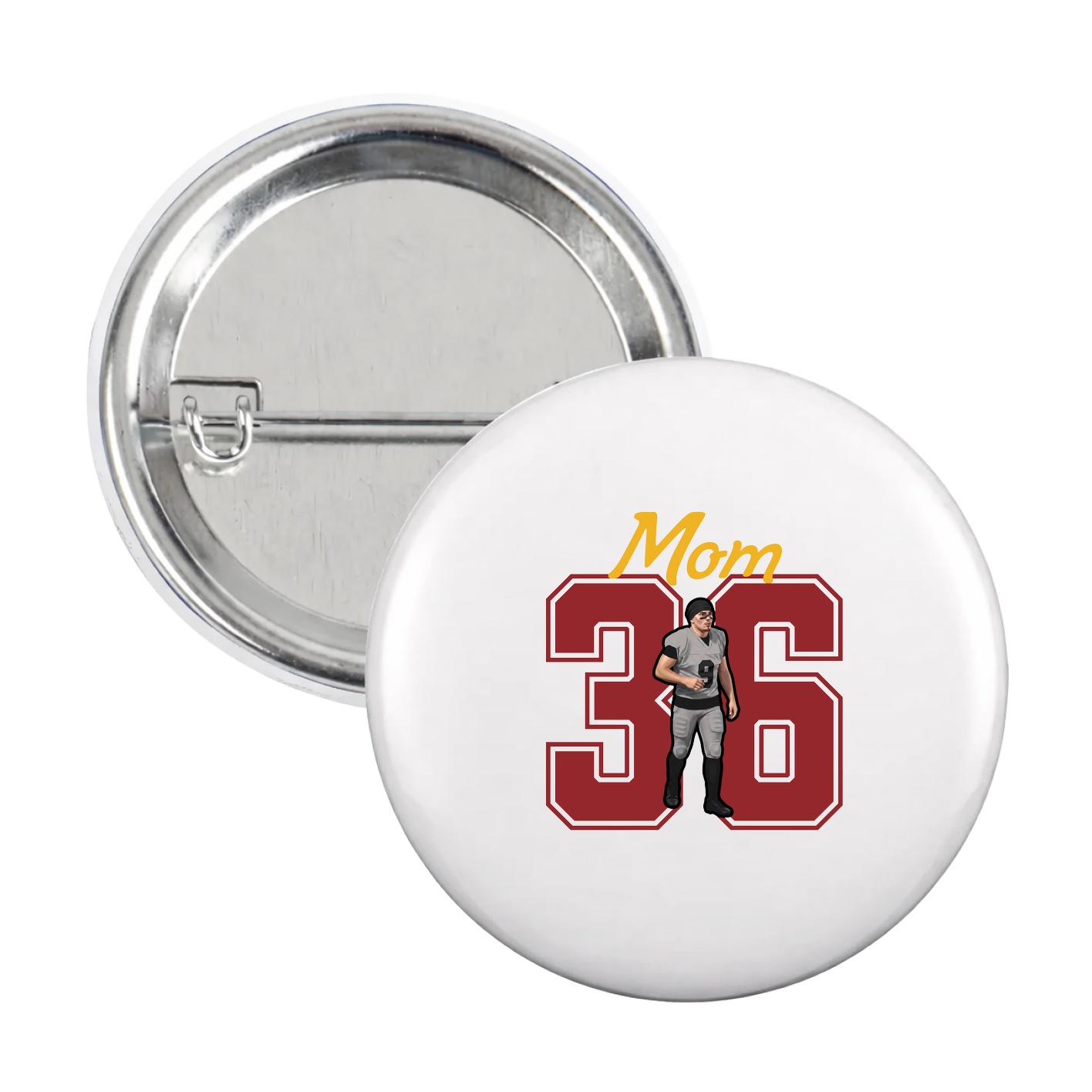Game Day Button — Mothers Day Shirsey in White
