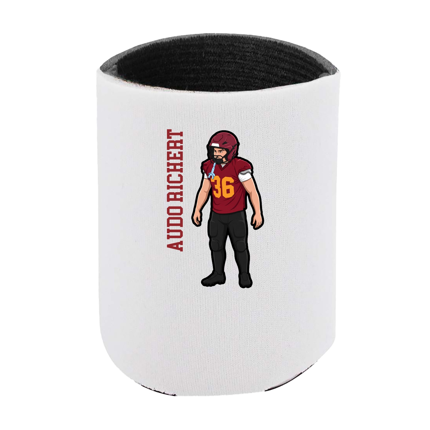 Can Holder — Name Vertical in White