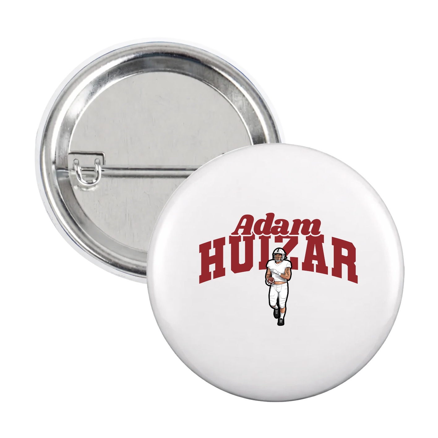 Game Day Button — Signature Arch in White