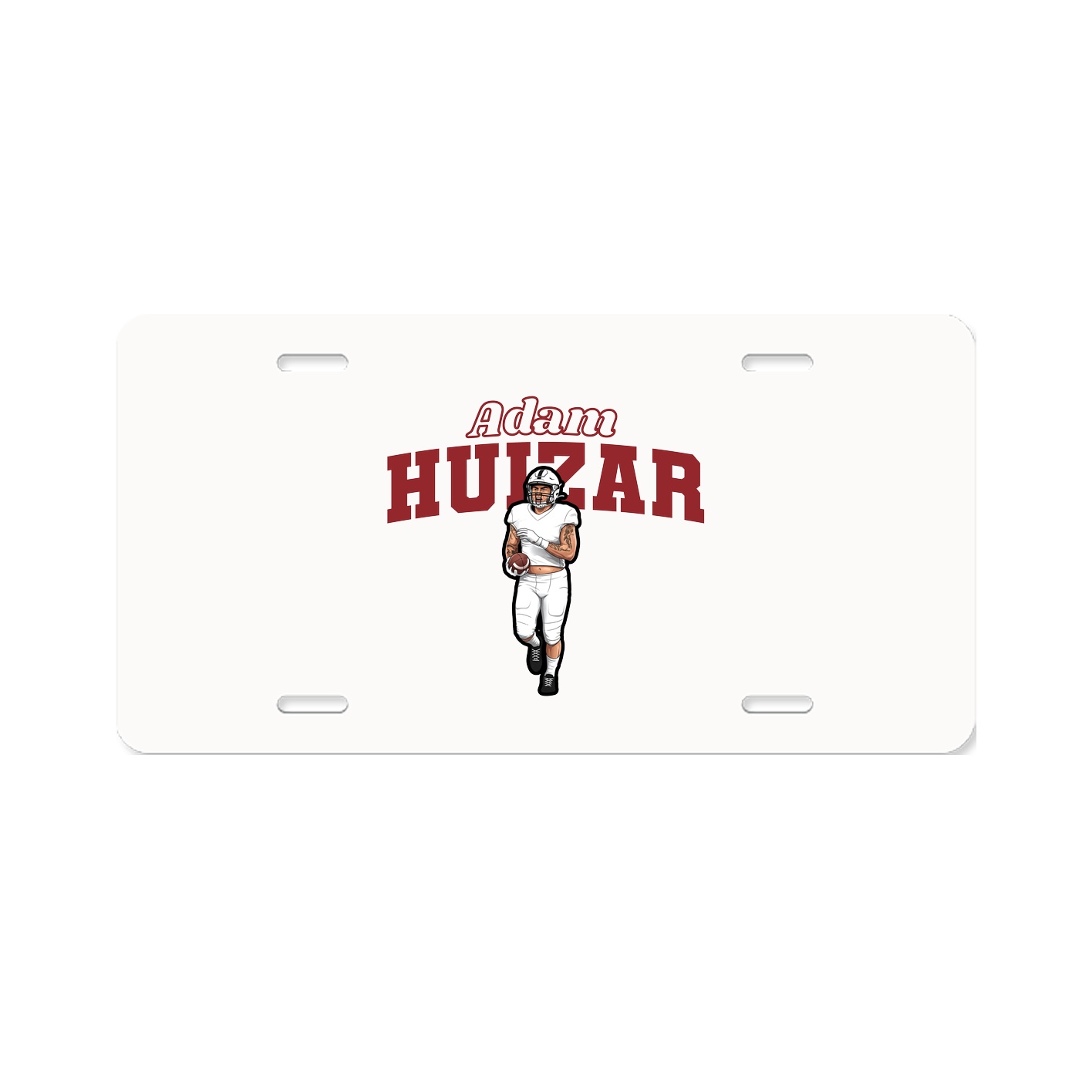 License Plate — Name Arch in Classic