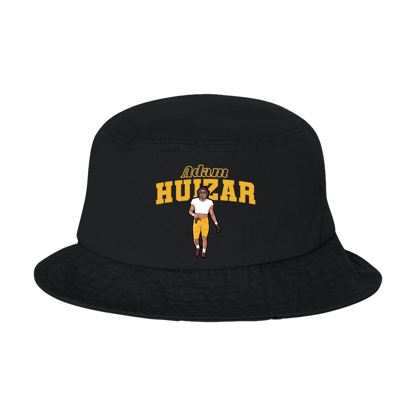 Bucket Cap — Name Arch in Black