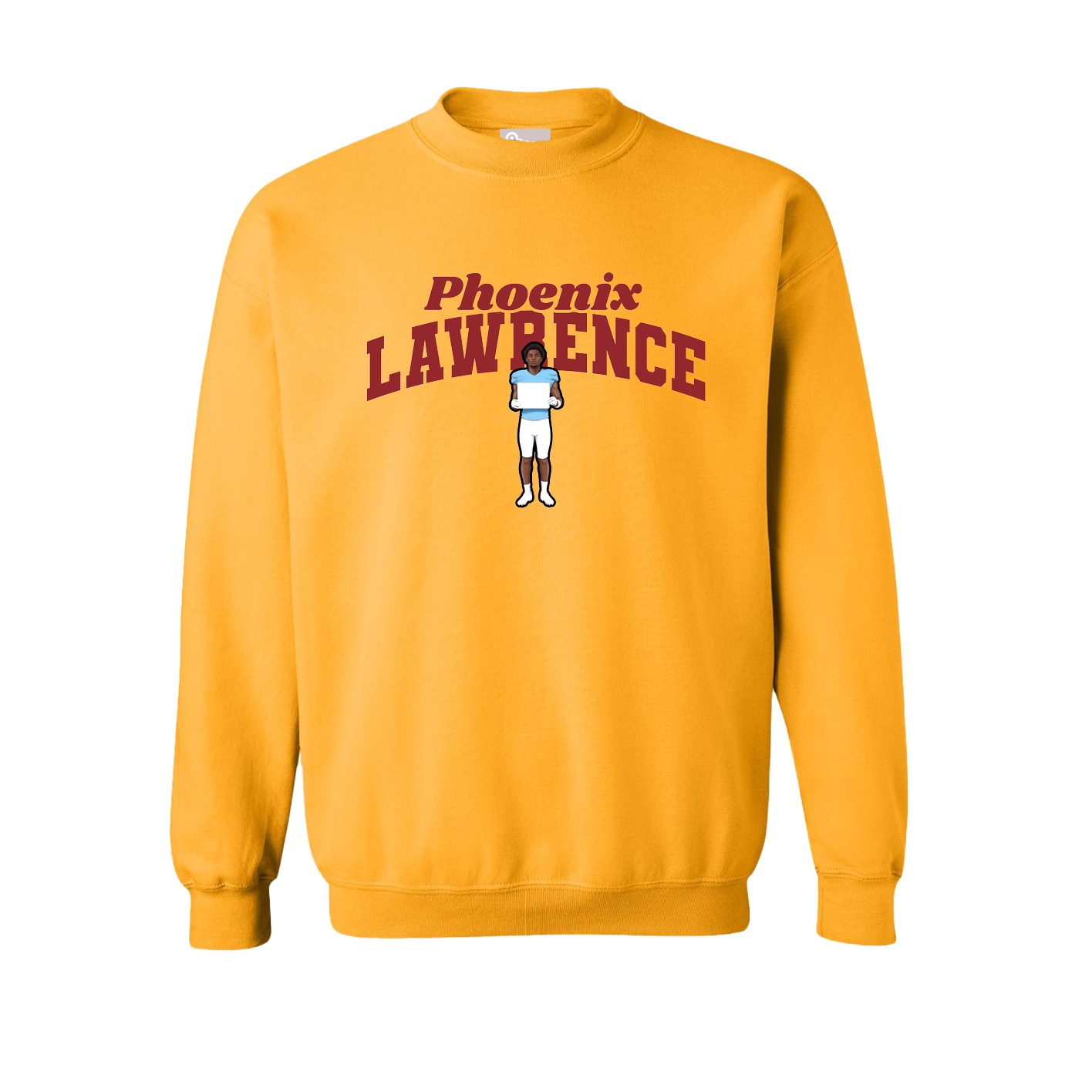 Fleece Crew — Signature Arch in Gold