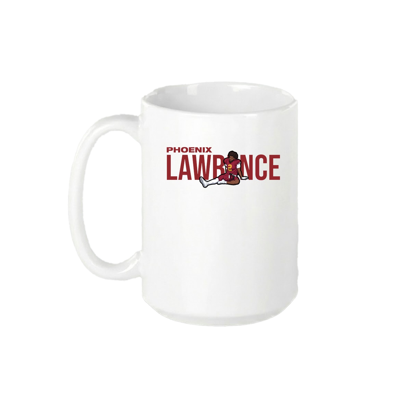15oz Coffee Mug — Player Name in White