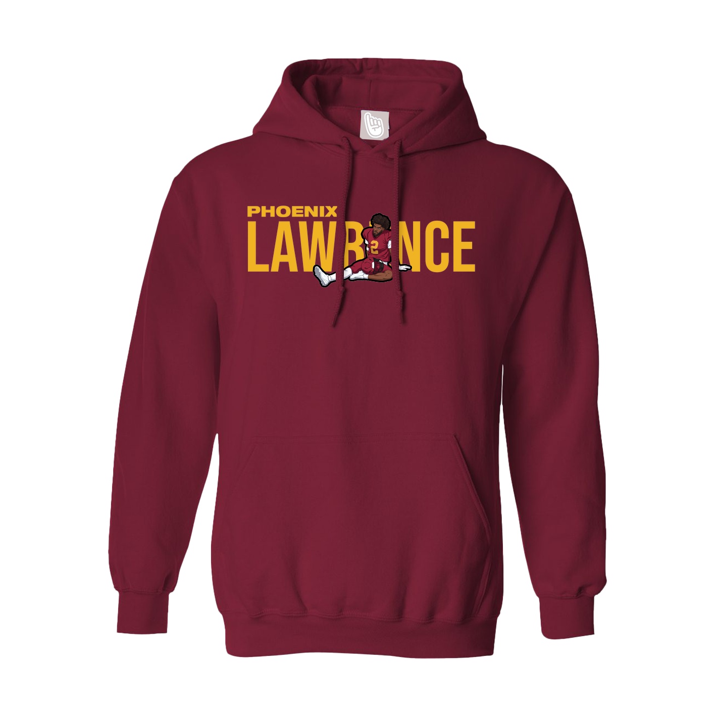 Hoodie — Player Name in Cardinal