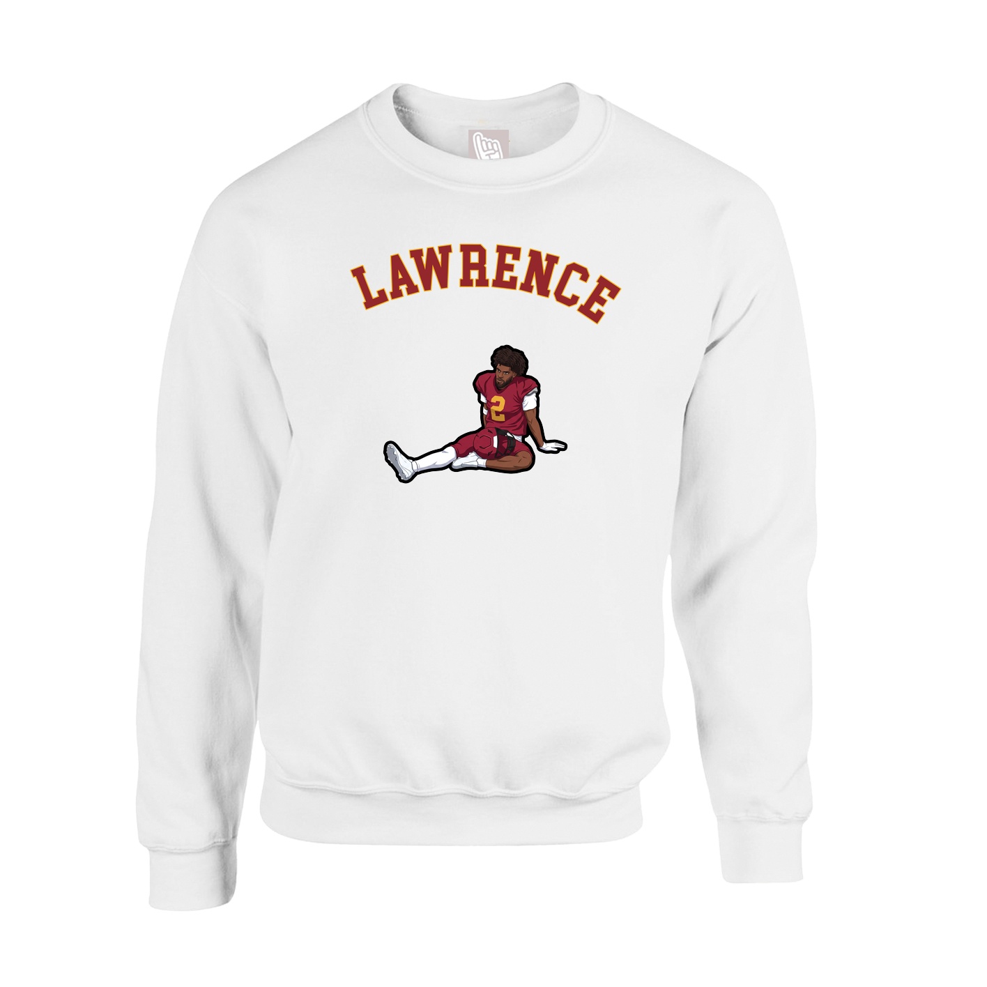 Fleece Crew — Shirsey Arch in White