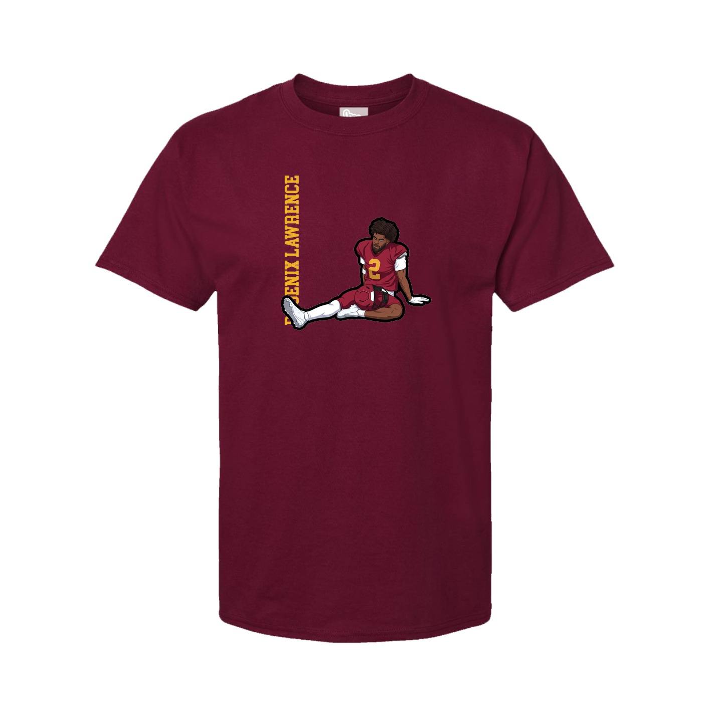 Tee — Name Vertical in Cardinal