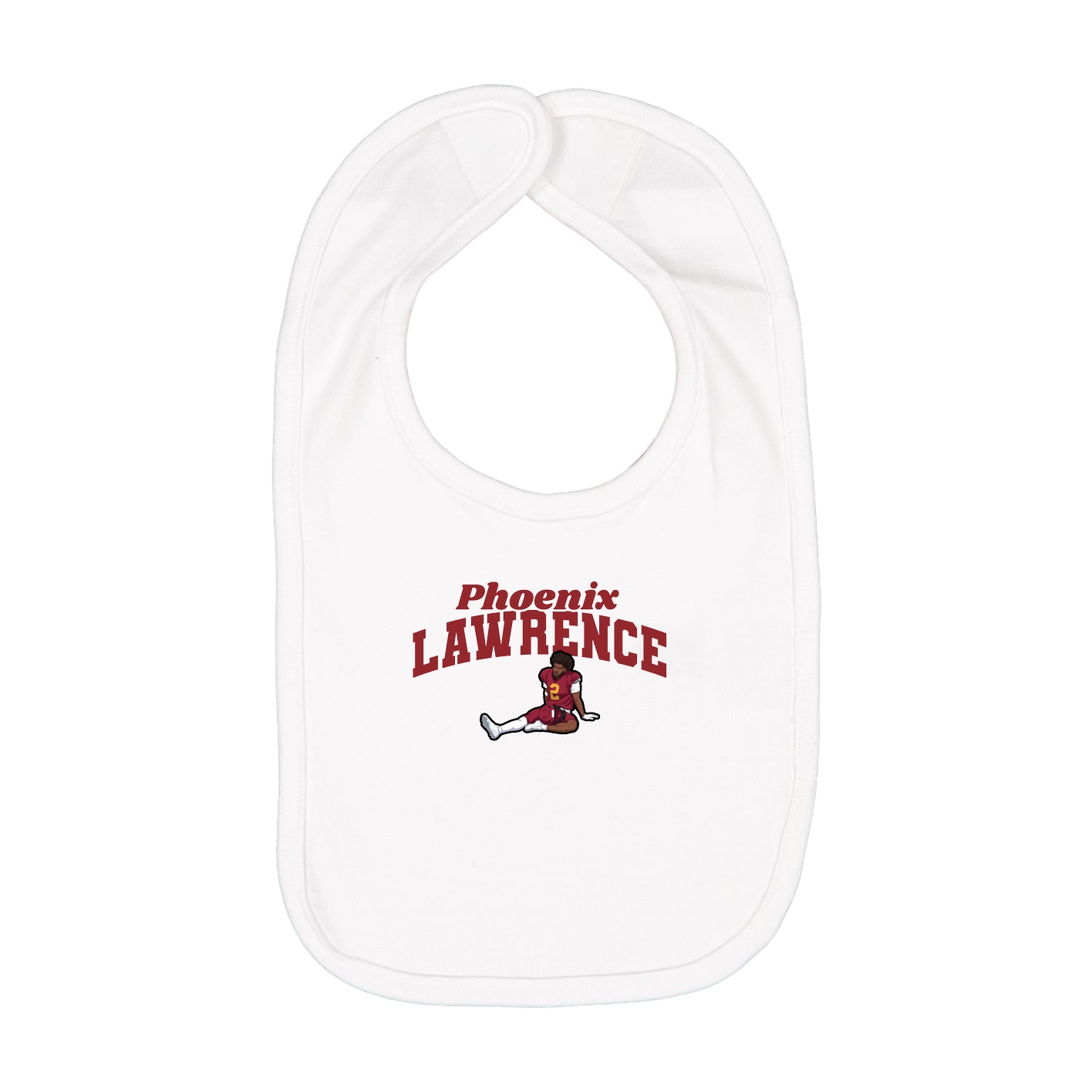 Infant Bib — Signature Arch in White
