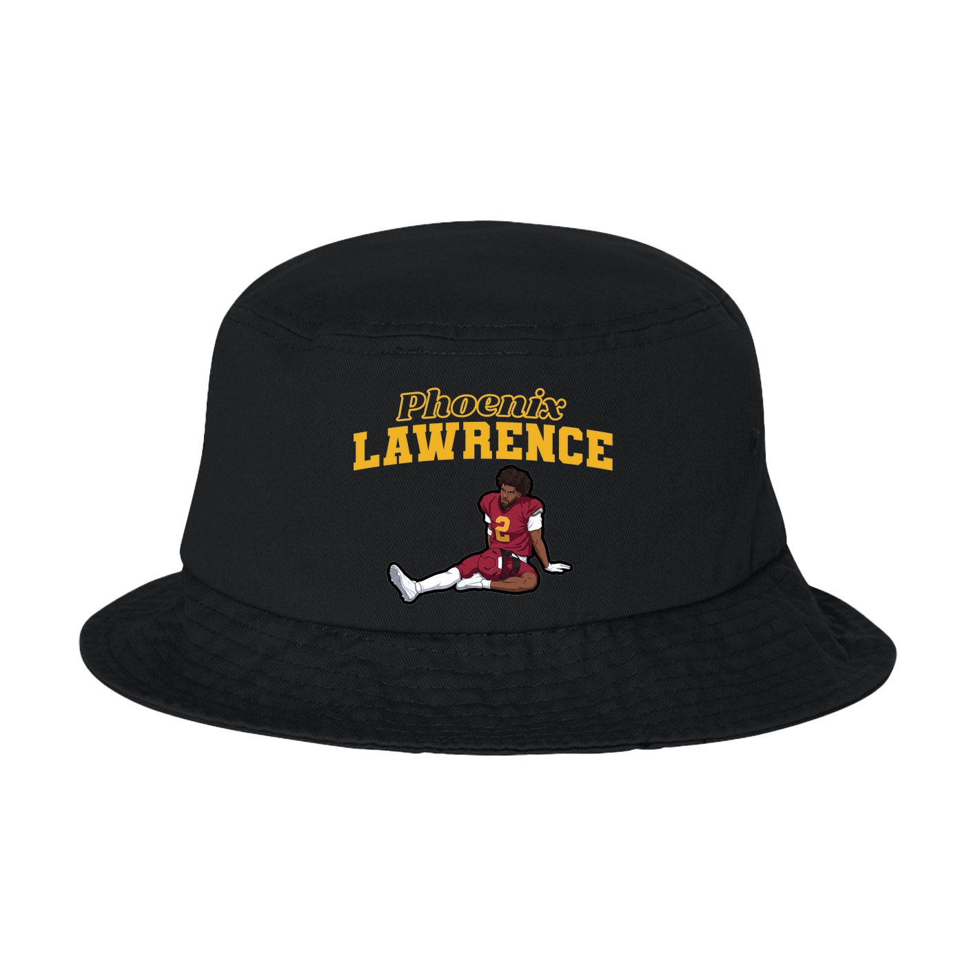 Bucket Cap — Name Arch in Black