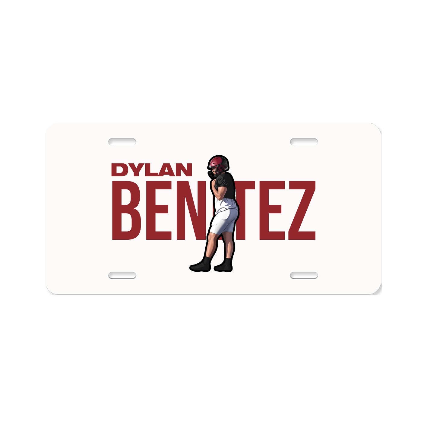 License Plate — Player Name in Classic