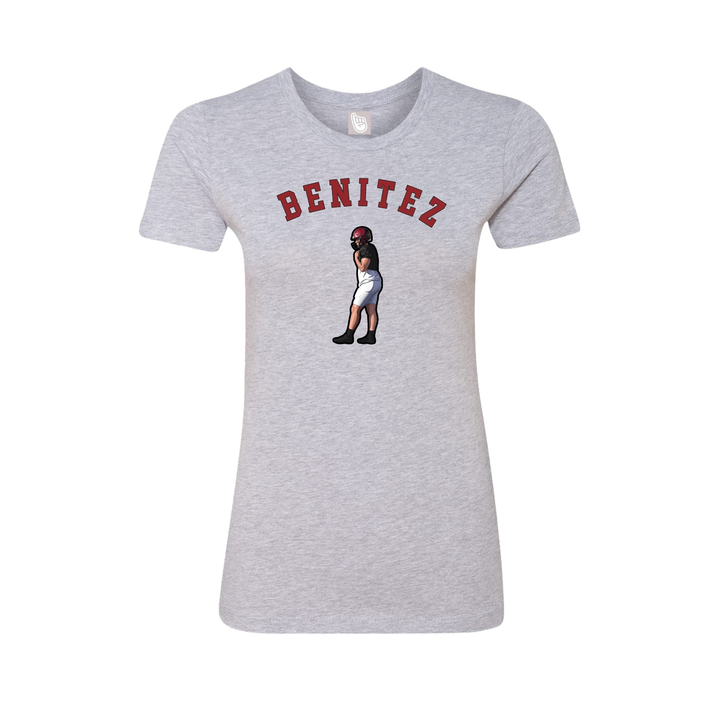 Fitted Women's Tee — Shirsey Arch in Grey