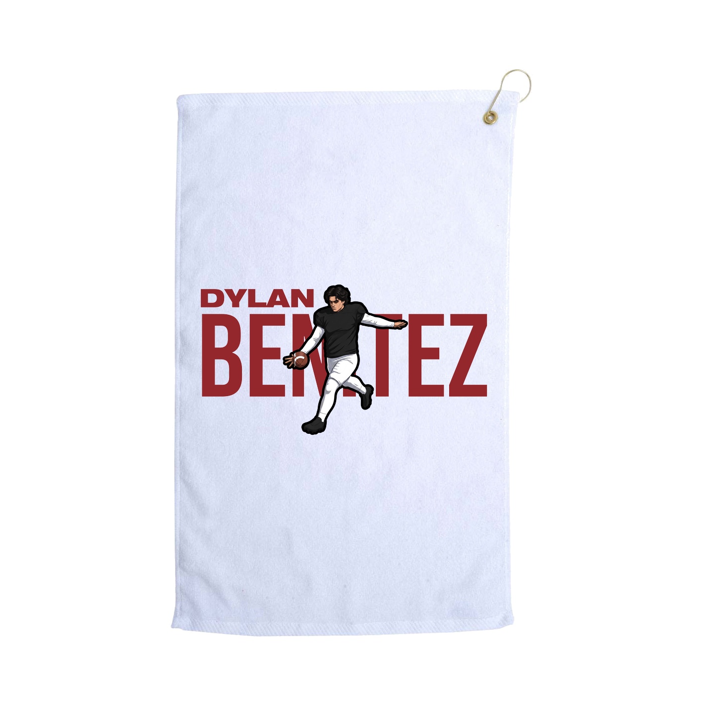 Golf Towel — Player Name in White