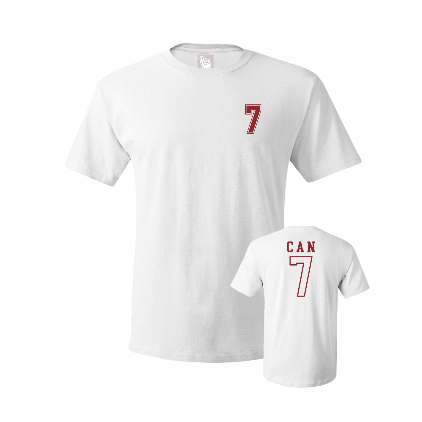 Youth Tee — Chest Back in White