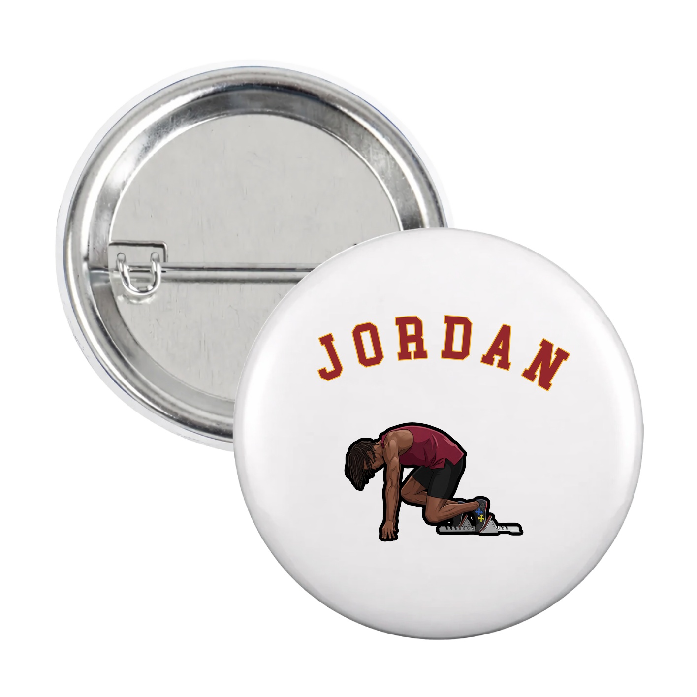 Game Day Button — Shirsey Arch in White