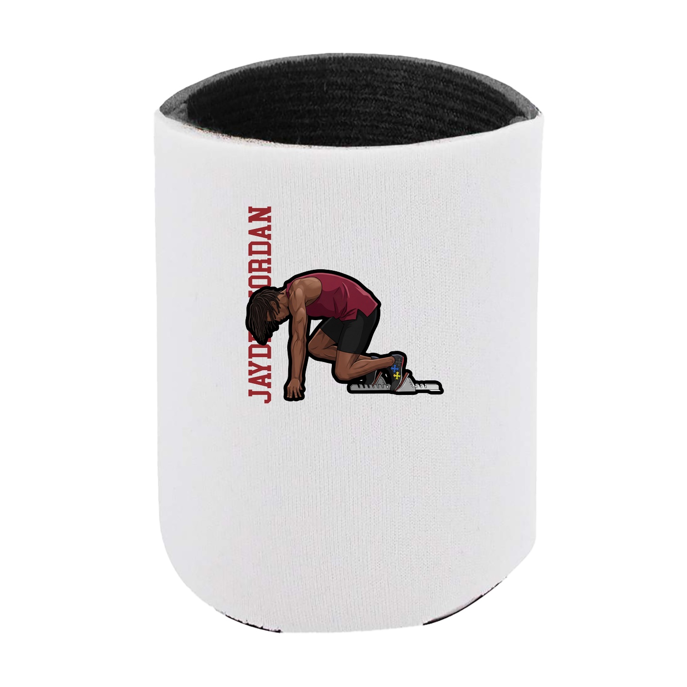 Can Holder — Name Vertical in White